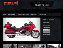 Tablet Screenshot of mercedpowersports.com